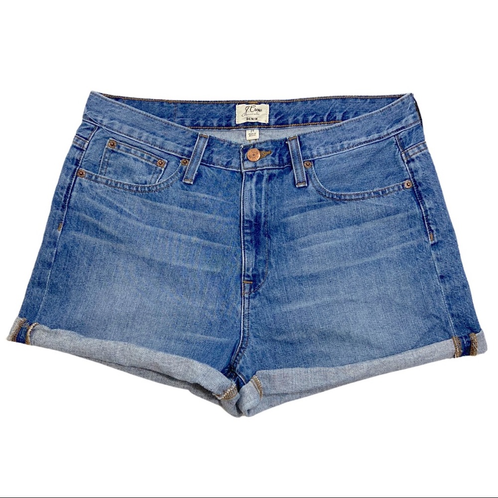J. Crew Cutoff High Waist Jean Shorts